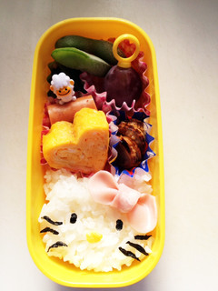 キャラ弁 ☆キティーちゃん-レシピのメイン写真