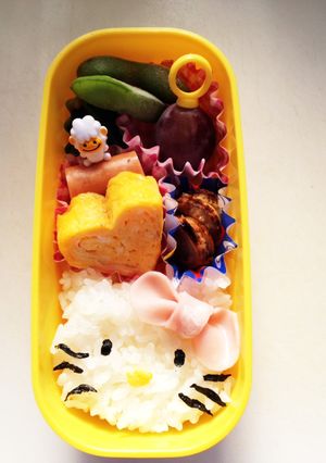 キャラ弁 ☆キティーちゃん-レシピのメイン写真