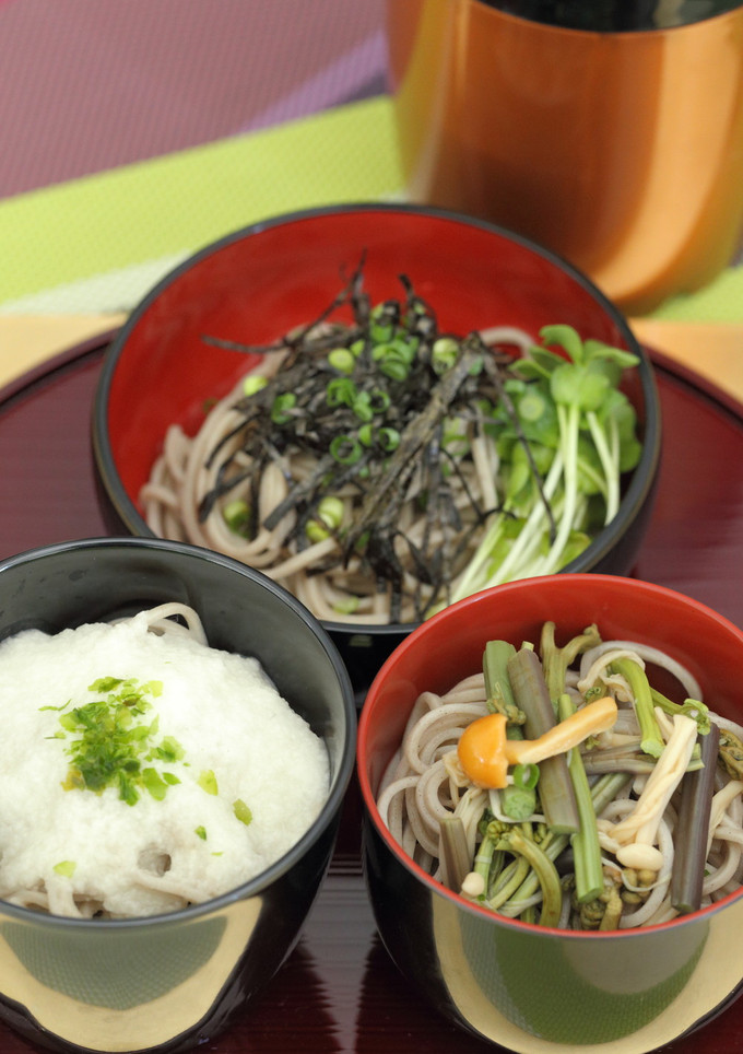３種の味をたのしむ小盛りそば-レシピのメイン写真