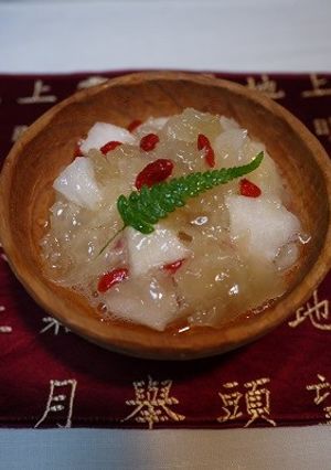 薬膳家レシピ：白きくらげの梨のシロップ煮-レシピのメイン写真