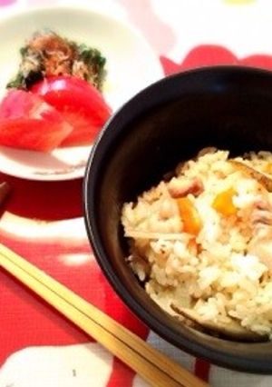お一人様ランチ 炊飯器ひとつ炊き込みご飯-レシピのメイン写真