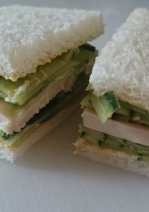 鶏ハムサンドイッチ-レシピのメイン写真