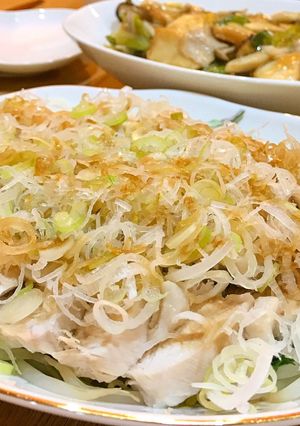 暑い日にっ!鶏ムネ肉を茹でてさっぱりと!-レシピのメイン写真