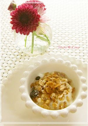 ヨーグルトを美味しく♥シナモングラノーラ-レシピのメイン写真