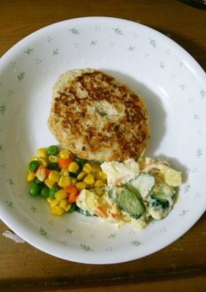 鶏むね肉のヘルシーバーグ-レシピのメイン写真