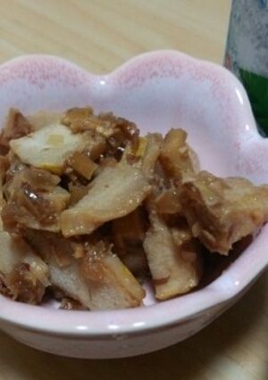 筍とネギの甘辛味噌炒め-レシピのメイン写真