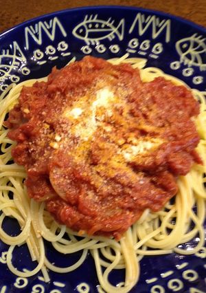 ツナトマトソーススパゲッティ-レシピのメイン写真