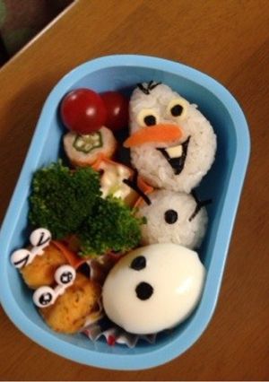 キャラ弁！アナとゆきの女王より、オラフ！-レシピのメイン写真