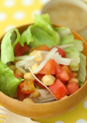 コロコロひよこ豆の入った野菜サラダ♫-レシピのメイン写真