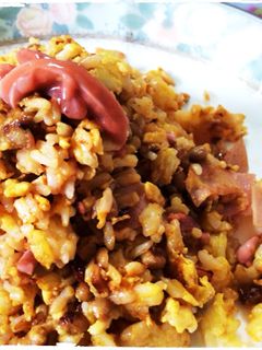 ♡簡単!納豆とイカ塩辛の炒飯♡-レシピのメイン写真