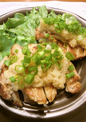 鶏もも肉をさっぱりとおろしポン酢で♪-レシピのメイン写真