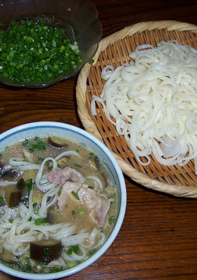 なすと豚しゃぶのつゆそば-レシピのメイン写真