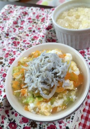 離乳食中期☆彩り野菜のかき卵うどん-レシピのメイン写真