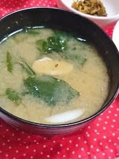 ほうれん草とササミの味噌汁-レシピのメイン写真