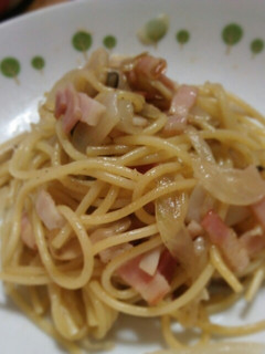 新玉ねぎとエリンギとベーコンの和風パスタ-レシピのメイン写真