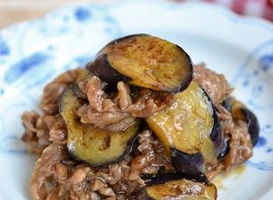 なすと牛肉の甘辛炒め【作りおき】-レシピのメイン写真
