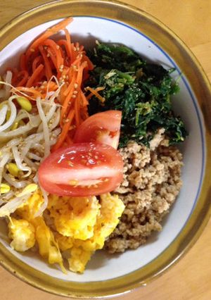 鶏そぼろビビンバ丼☆-レシピのメイン写真
