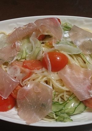 ピエトロドレッシングで簡単冷製パスタ-レシピのメイン写真