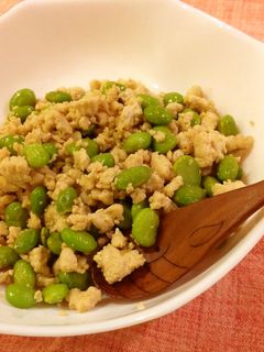 枝豆のそぼろ煮-レシピのメイン写真