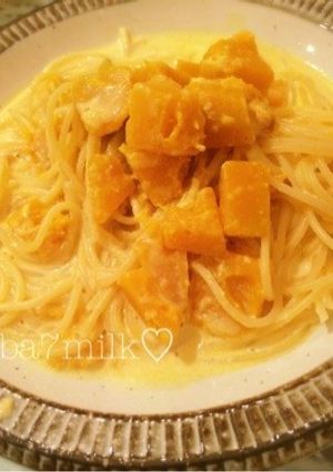 かぼちゃのクリーミーパスタ♡-レシピのメイン写真