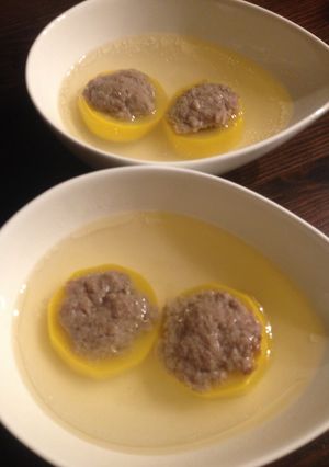 ズッキーニの肉詰めスープ-レシピのメイン写真