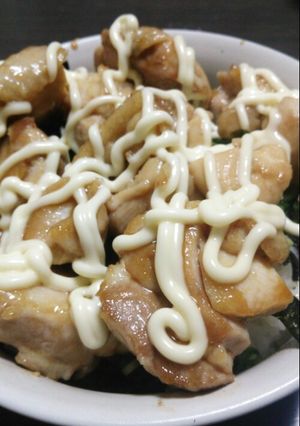 鶏マヨ丼-レシピのメイン写真