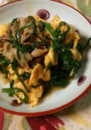 簡単☆豚肉とニラと卵の炒めもの-レシピのメイン写真