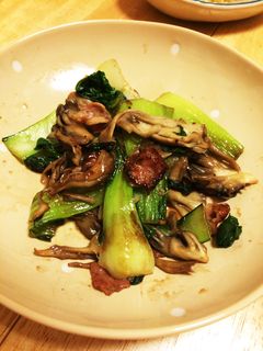 チンゲン菜と舞茸のオイスターソース炒め-レシピのメイン写真
