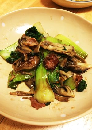 チンゲン菜と舞茸のオイスターソース炒め-レシピのメイン写真