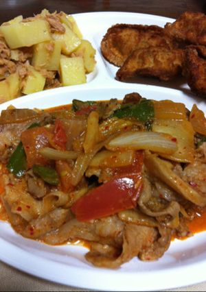 味噌クリームのトマト豚キムチ-レシピのメイン写真