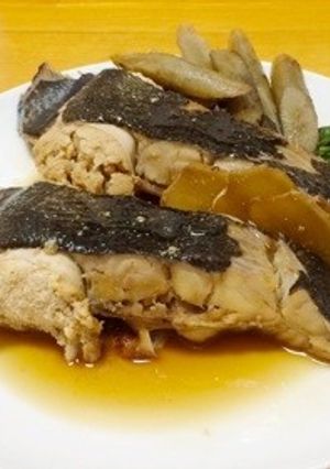 簡単!子持ちカレイの煮付け-レシピのメイン写真