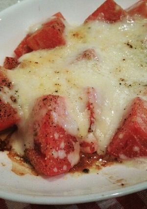 ５分で簡単☆トマトのチーズ焼き-レシピのメイン写真