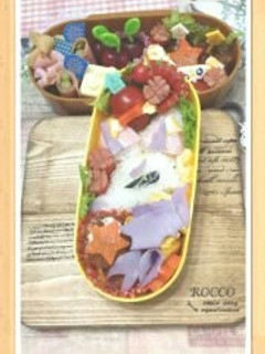 妖怪ウオッチ★キュウビ弁当-レシピのメイン写真