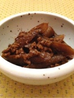肉味噌ごぼう-レシピのメイン写真