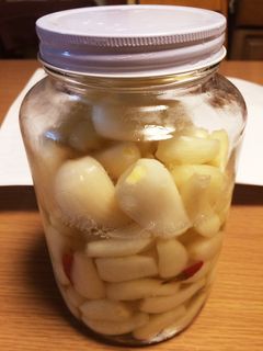 らっきょうの塩漬け-レシピのメイン写真