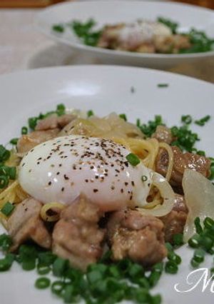 簡単で美味しい親子和風パスタ-レシピのメイン写真