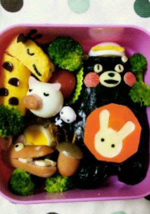キャラ弁☆くまモン-レシピのメイン写真