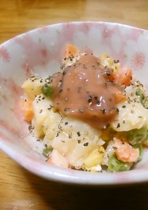 ポテトサラダ塩辛のせ-レシピのメイン写真