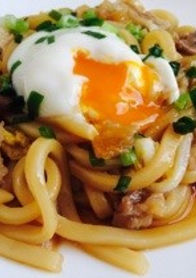 レンジで簡単＊すき焼き風うどん-レシピのメイン写真