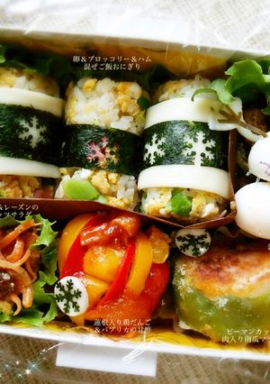 ✴︎炒り卵おにぎりtoオラフ弁当✴︎-レシピのメイン写真