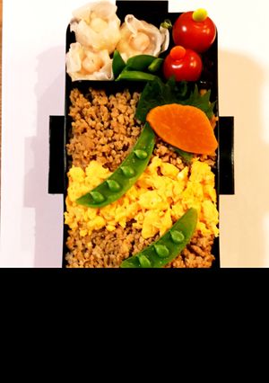 鶏そぼろ弁当☆カレー風味☆-レシピのメイン写真