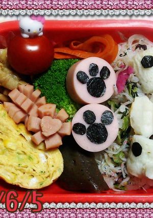 キャラ弁 すき間埋めに！可愛い肉球♪-レシピのメイン写真