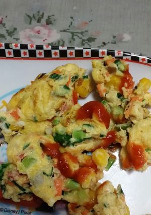 野菜とチーズのスクランブルエッグ-レシピのメイン写真