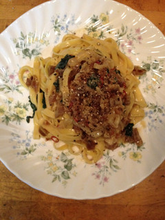 奈良漬けとブルーチーズのスパゲッティ-レシピのメイン写真