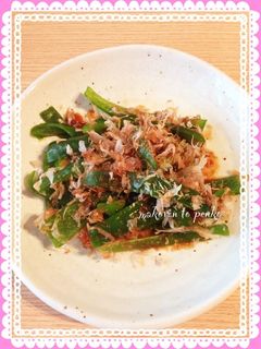 簡単!レンジで1分!ピーマンお弁当おかず-レシピのメイン写真