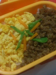私のそぼろ弁当-レシピのメイン写真