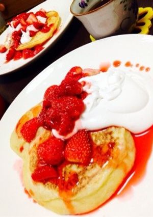 もっちり！豆腐パンケーキ♡-レシピのメイン写真