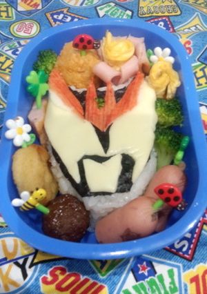 仮面ライダーキバ弁当-レシピのメイン写真