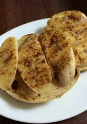 バナナとイングリッシュマフィンで朝ごはん-レシピのメイン写真