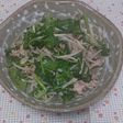 もやしと豚肉とほうれん草炒め